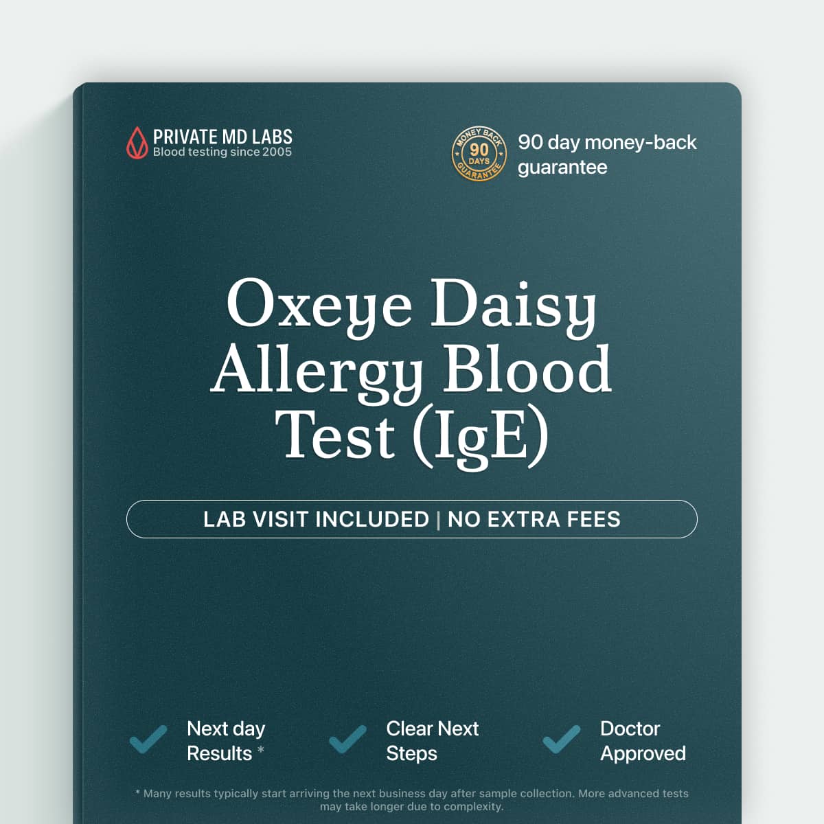 Oxeye daisy IgE allergy blood test for pollen and plant sensitivity symptoms