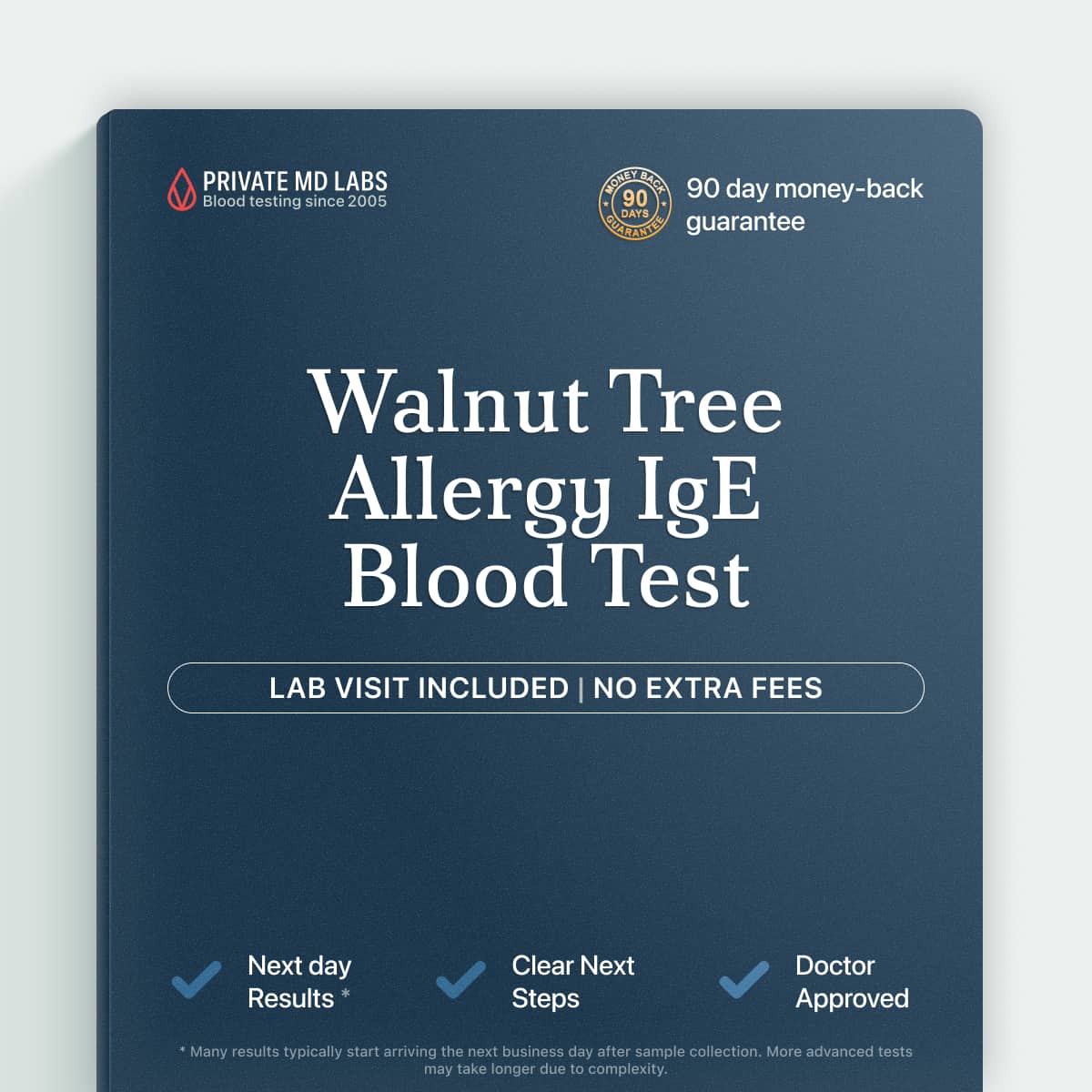 Walnut tree IgE allergy test for people with suspected nut sensitization or reactions