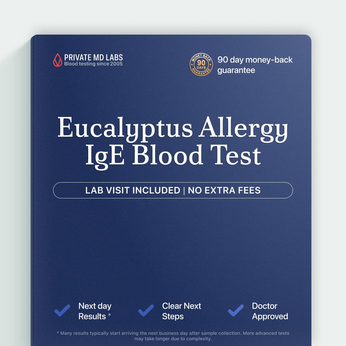 Eucalyptus IgE allergy blood test for those with sneezing or respiratory symptoms