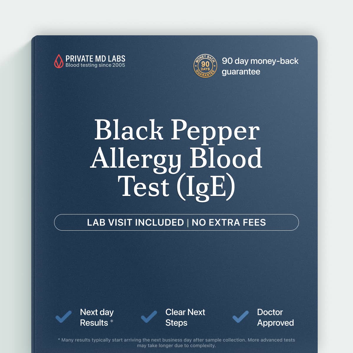 Black pepper IgE allergy test for people with food-related sensitivity symptoms