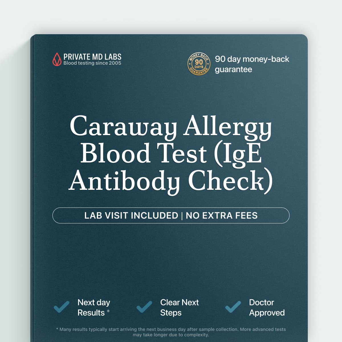 Caraway IgE allergy test for people with reactions to spices or seasoned foods