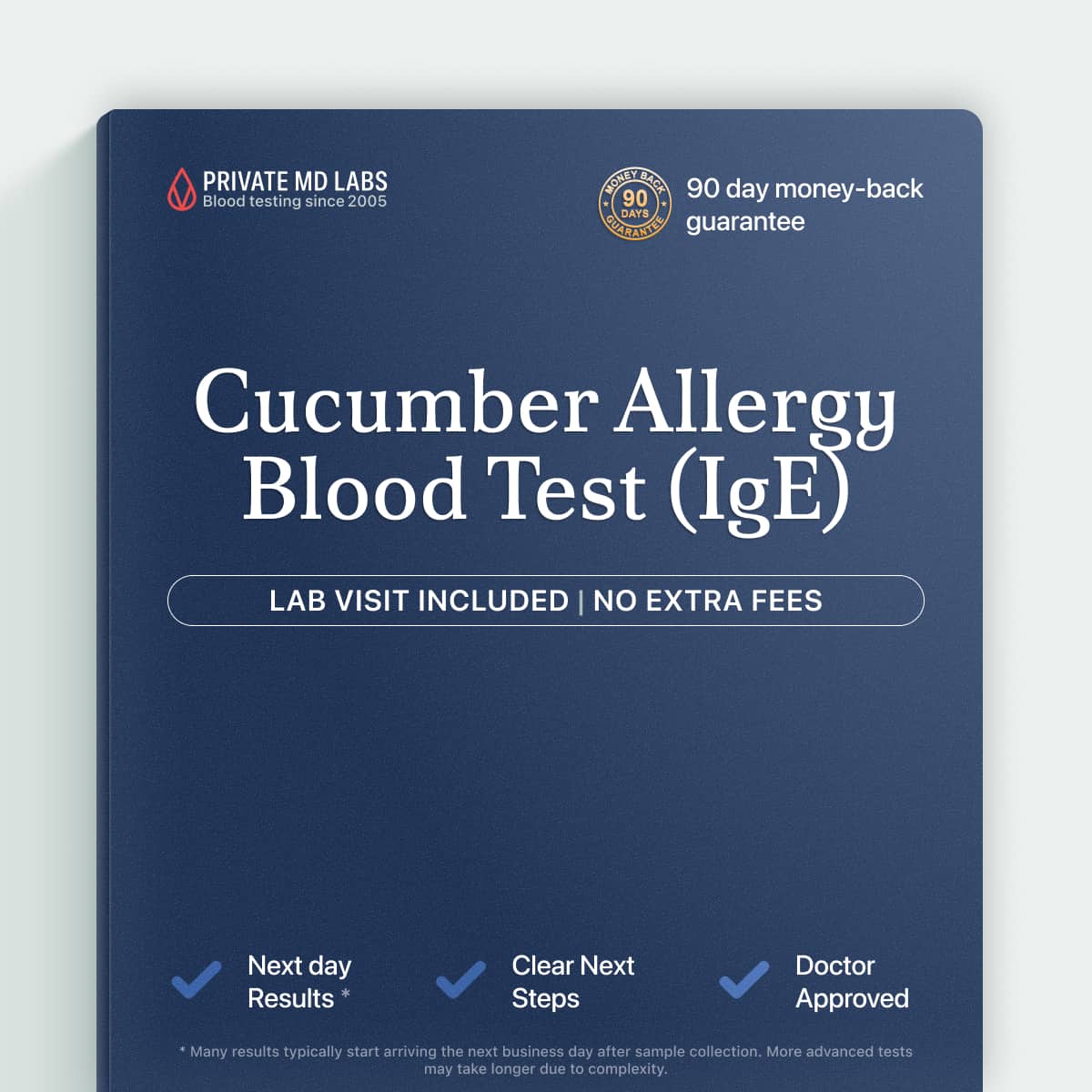 Cucumber IgE allergy test for people with food reactions after eating cucumber