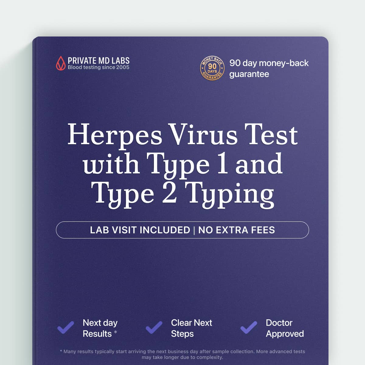 HSV culture test for genital or oral sores suspected to be herpes