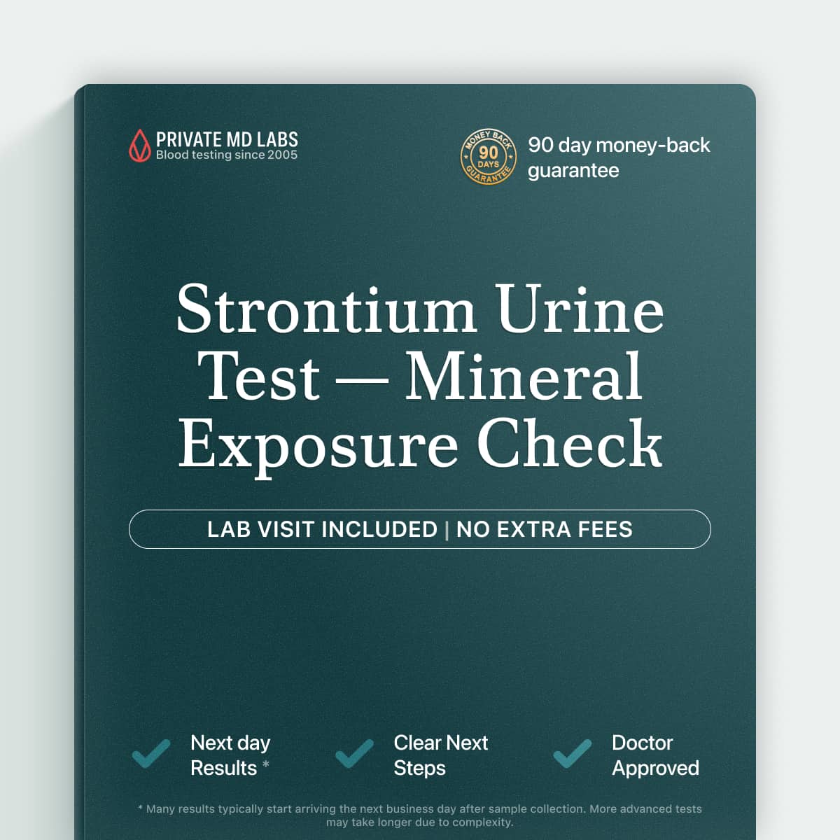 Strontium urine test for checking mineral exposure and bone-related trace element levels