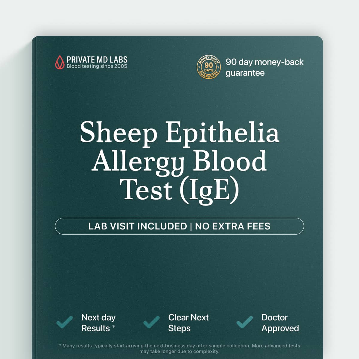 Sheep epithelia IgE allergy test for people with pet-related allergy symptoms