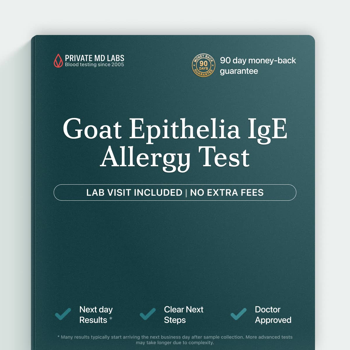 Goat Epithelia IgE allergy test for people with pet or farm exposure symptoms