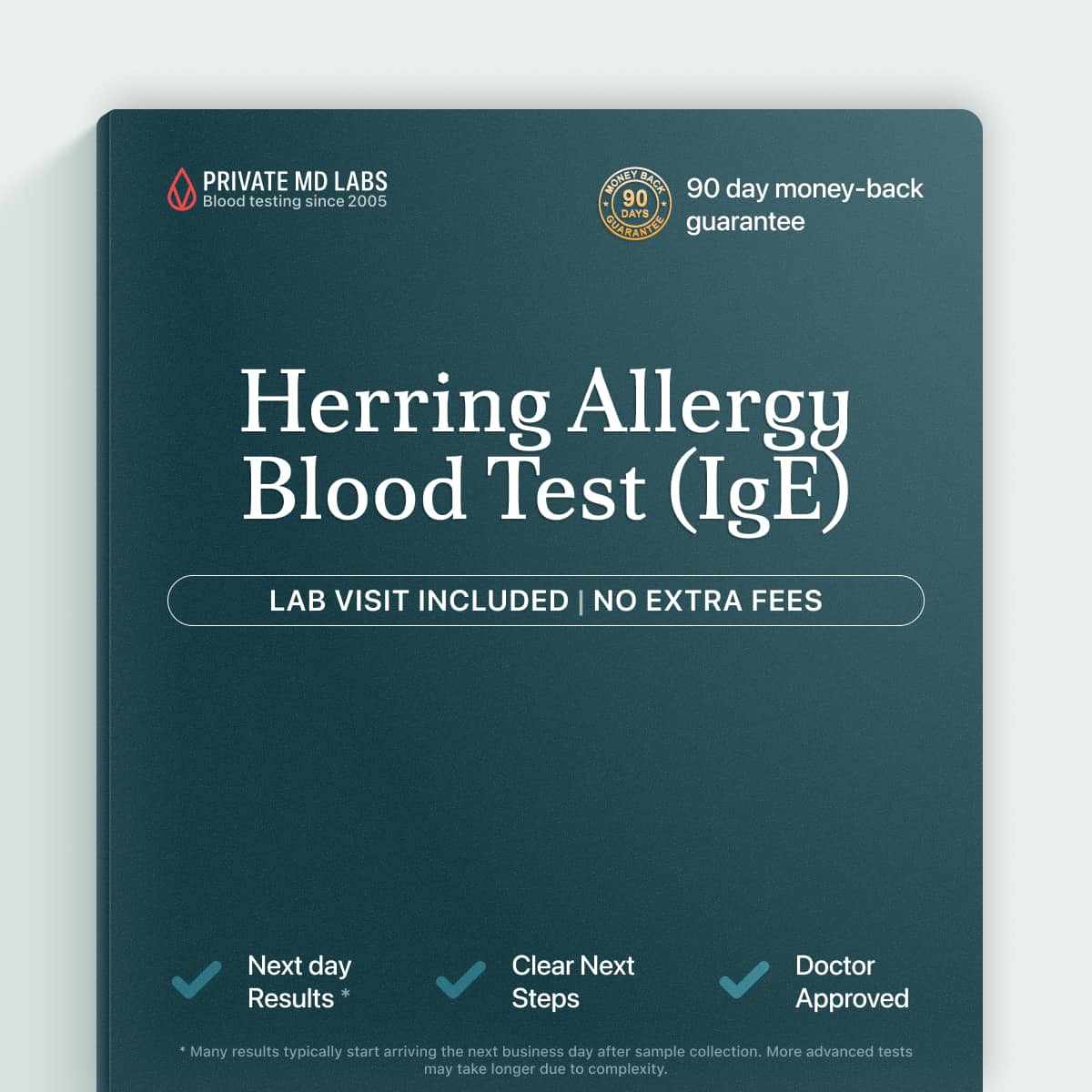 Herring IgE allergy test for people with reactions after eating fish