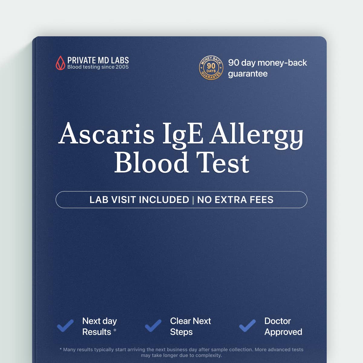 Ascaris IgE allergy blood test for detecting parasitic roundworm sensitization