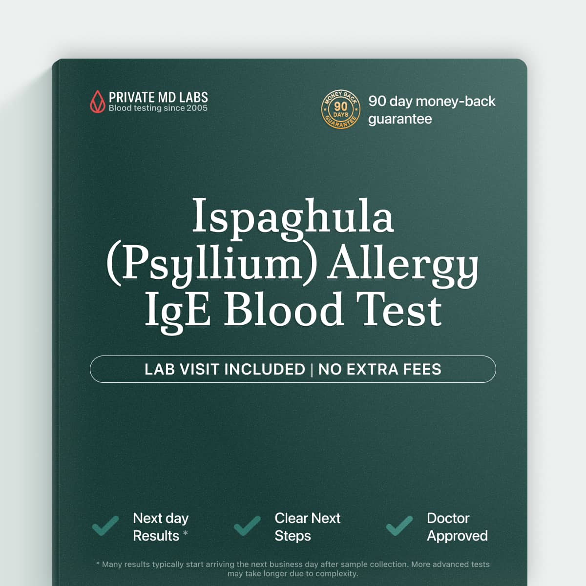 Ispaghula (psyllium) IgE allergy test for people with fiber supplement reactions