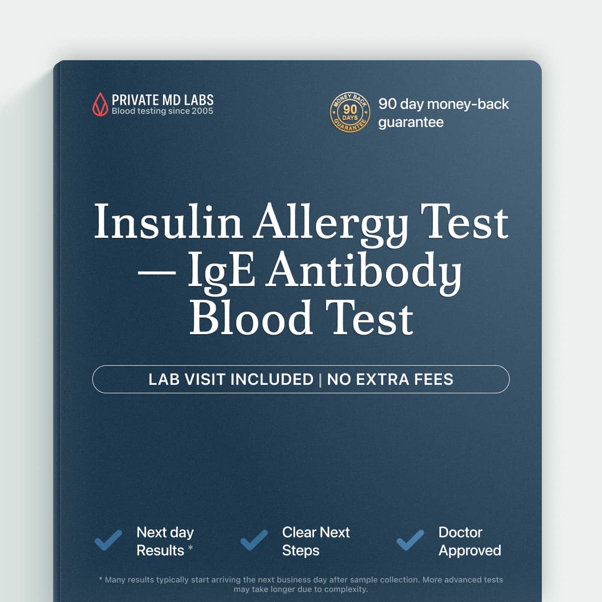 Insulin IgE allergy test for people with reactions to insulin injections
