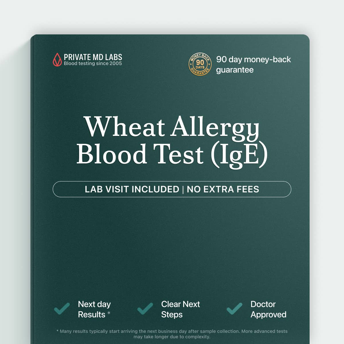 Wheat IgE allergy test for people with reactions or digestive issues after eating wheat