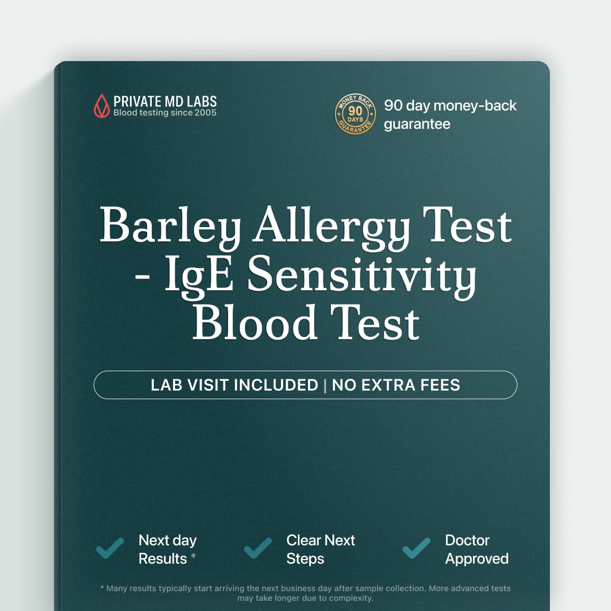 Barley IgE allergy test for people with food sensitivity or digestive symptoms