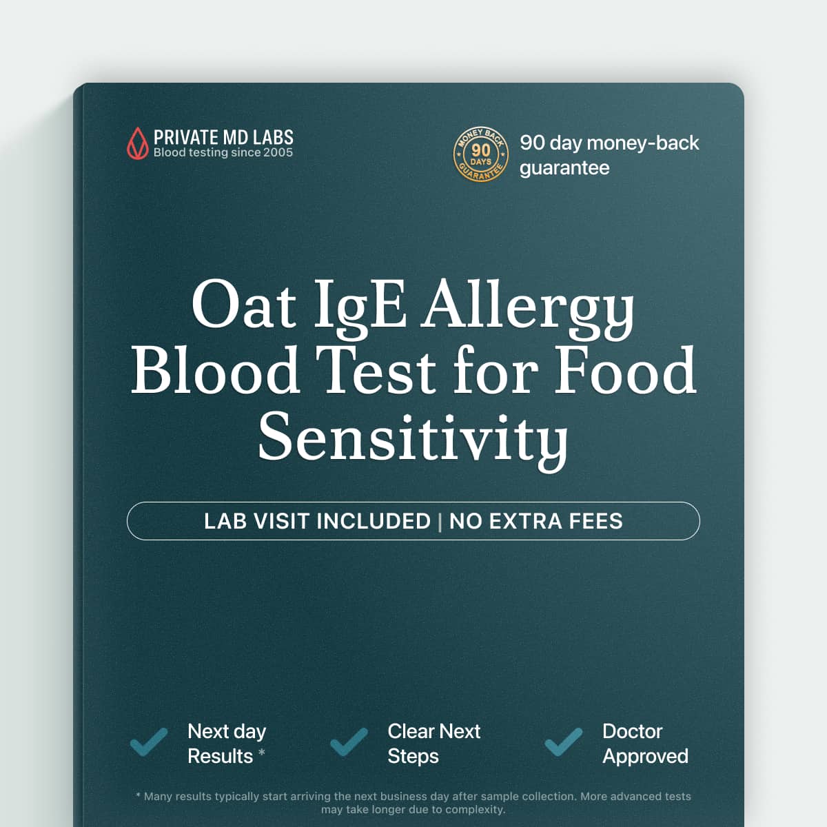 Oat IgE allergy blood test for people with suspected oat food sensitivity