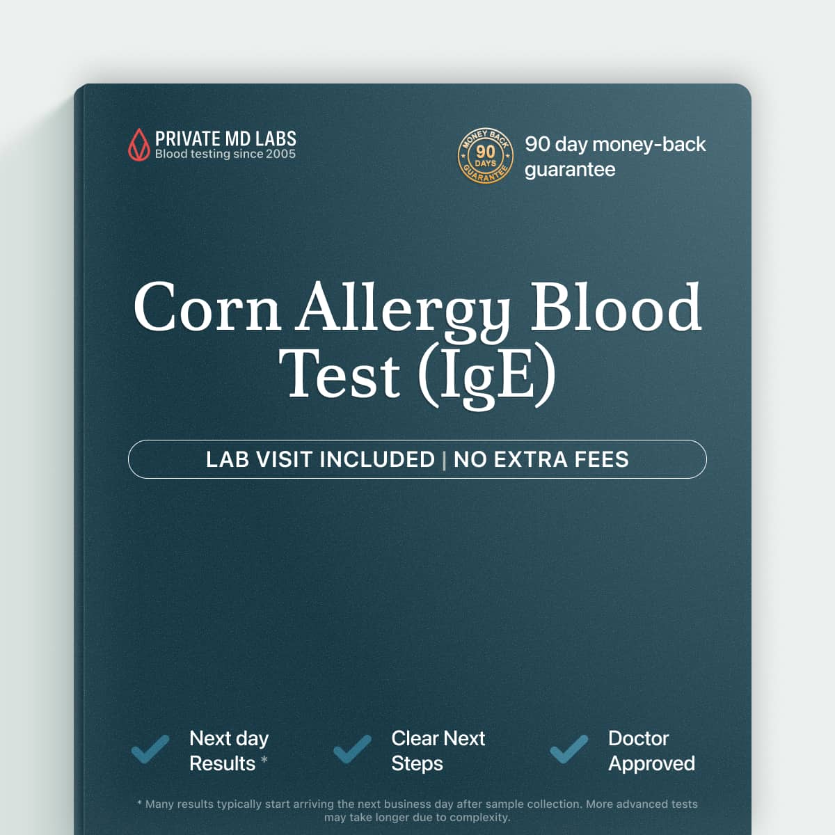 Corn allergy IgE blood test for people with food-related digestive or skin reactions