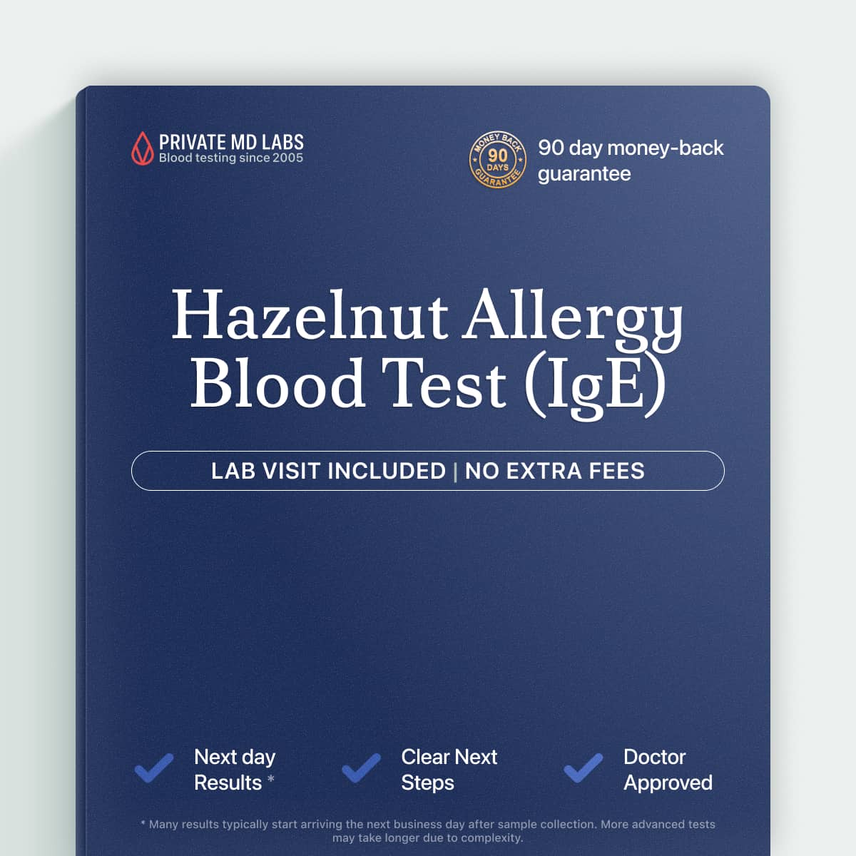 Hazelnut IgE allergy test for people with suspected nut allergy or reactions