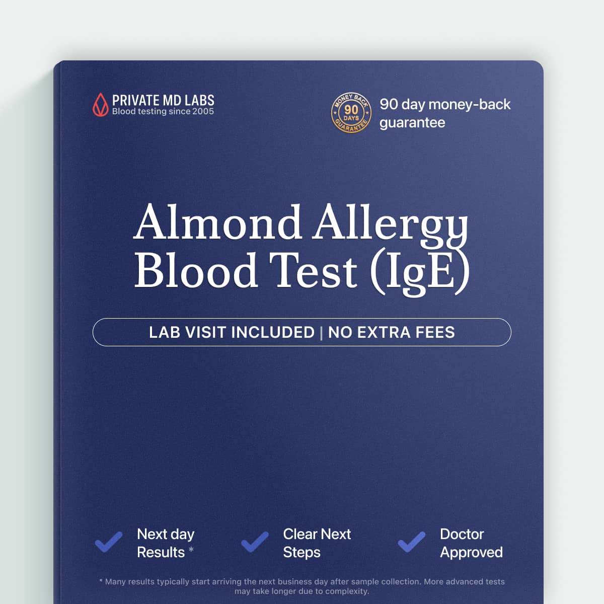 Almond IgE allergy test for people with suspected nut allergy or food reactions