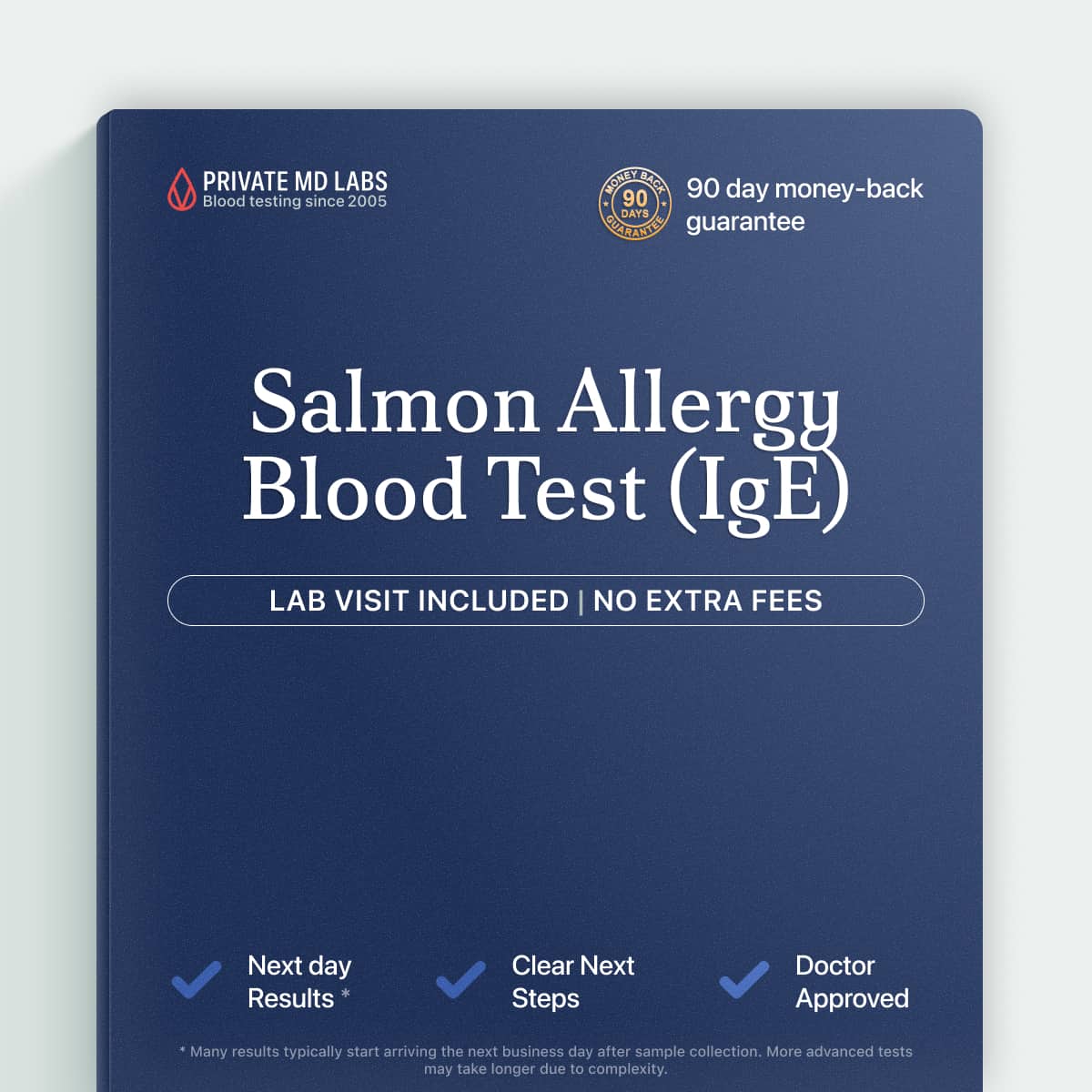 Salmon IgE allergy test for people with reactions after eating fish