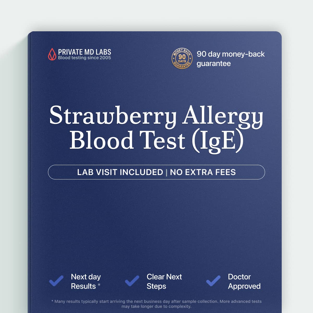 Strawberry IgE allergy test for people with reactions after eating strawberries