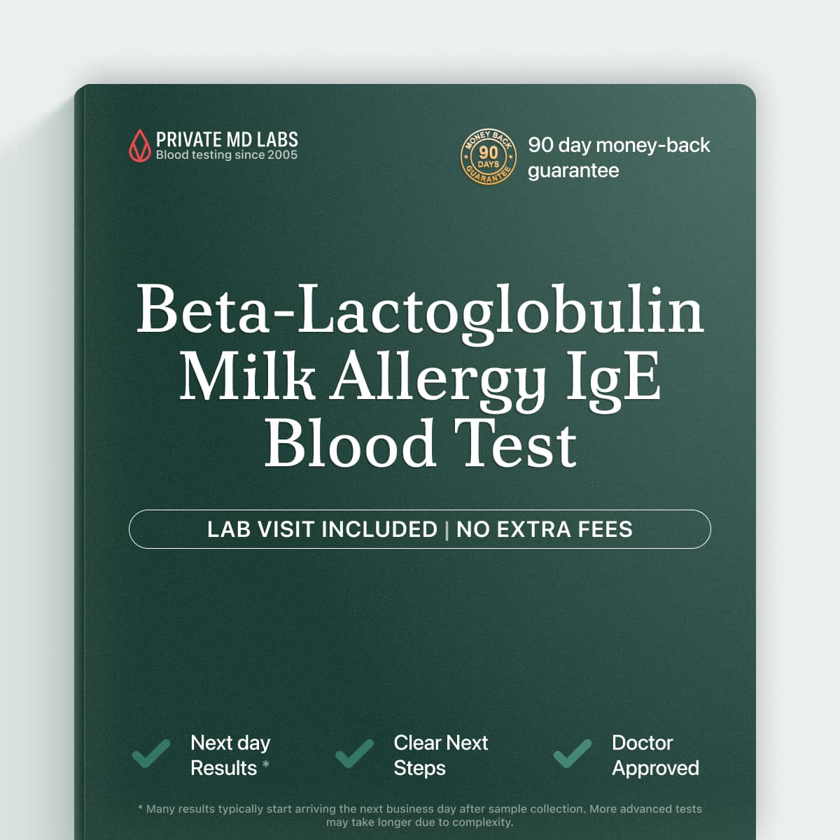 Beta-lactoglobulin IgE test for milk allergy symptoms after dairy consumption