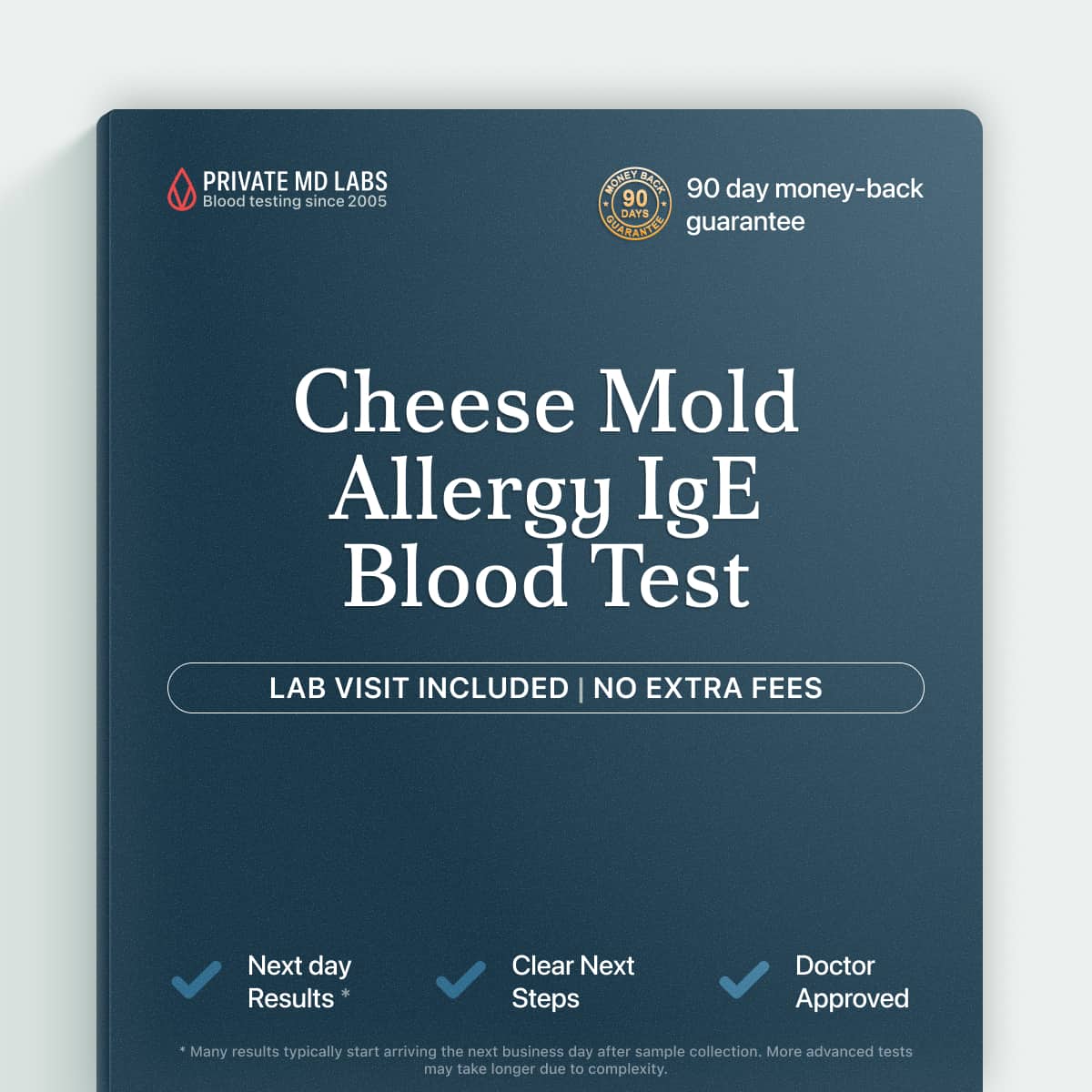 Cheese mold IgE allergy test for people with food-related allergy symptoms