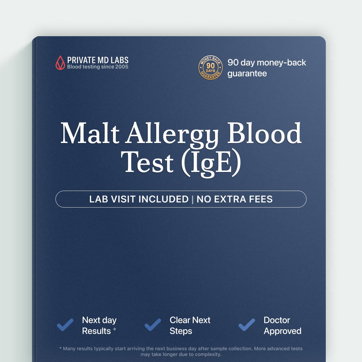 Malt IgE allergy test for people with reactions to malted foods or drinks