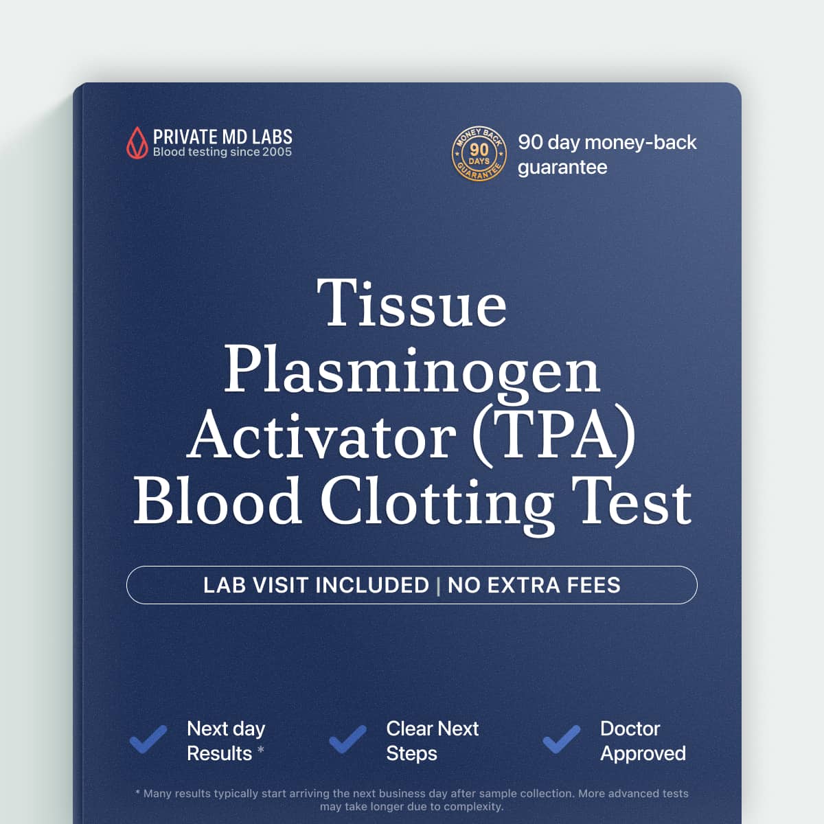 Tissue Plasminogen Activator test for evaluating blood clotting and fibrinolytic disorders