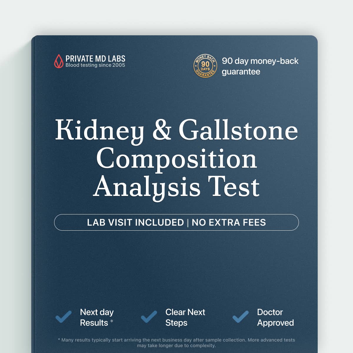 Stone analysis test to identify the cause of kidney or gallstones