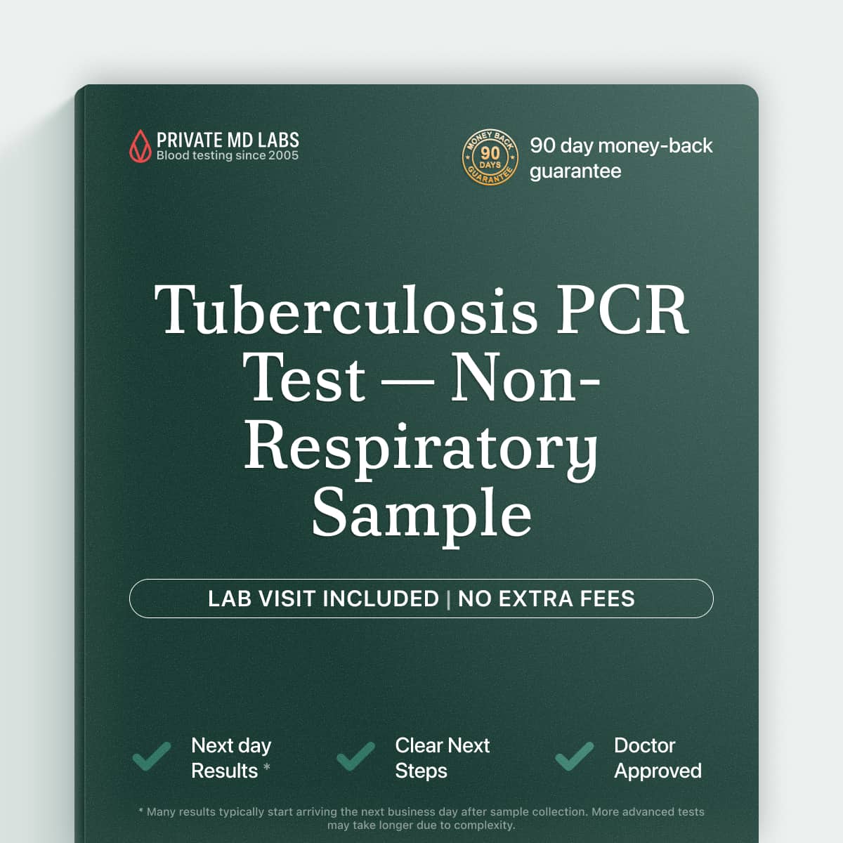 TB PCR test for people with possible tuberculosis exposure or infection symptoms