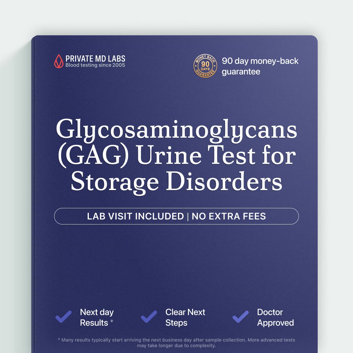 Urine GAG test for children with suspected inherited mucopolysaccharidosis disorders
