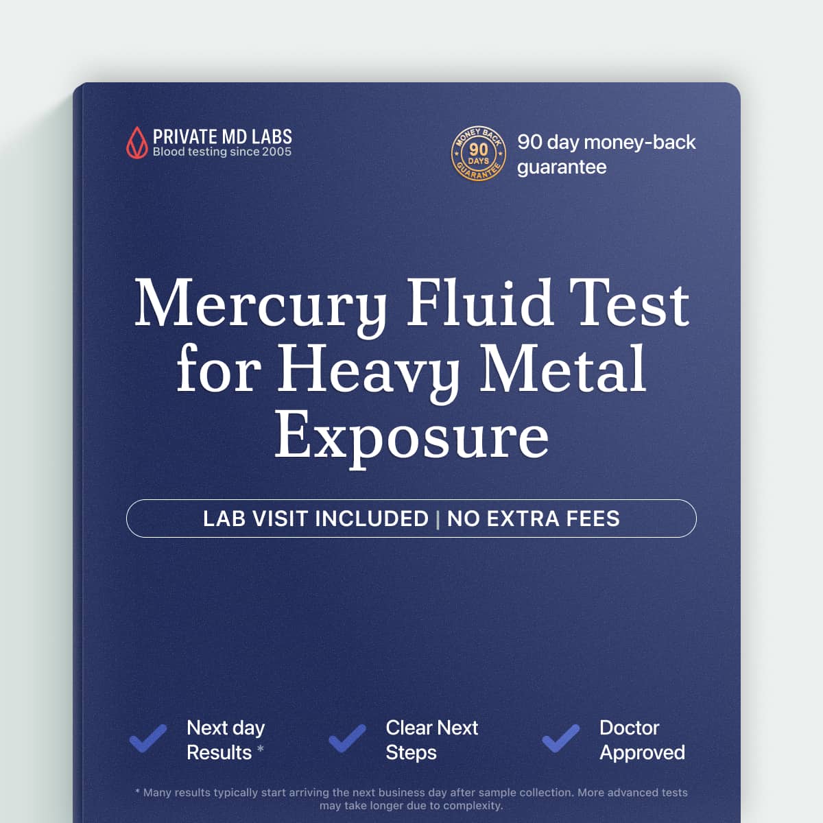 Fluid mercury test for people concerned about heavy metal toxicity exposure