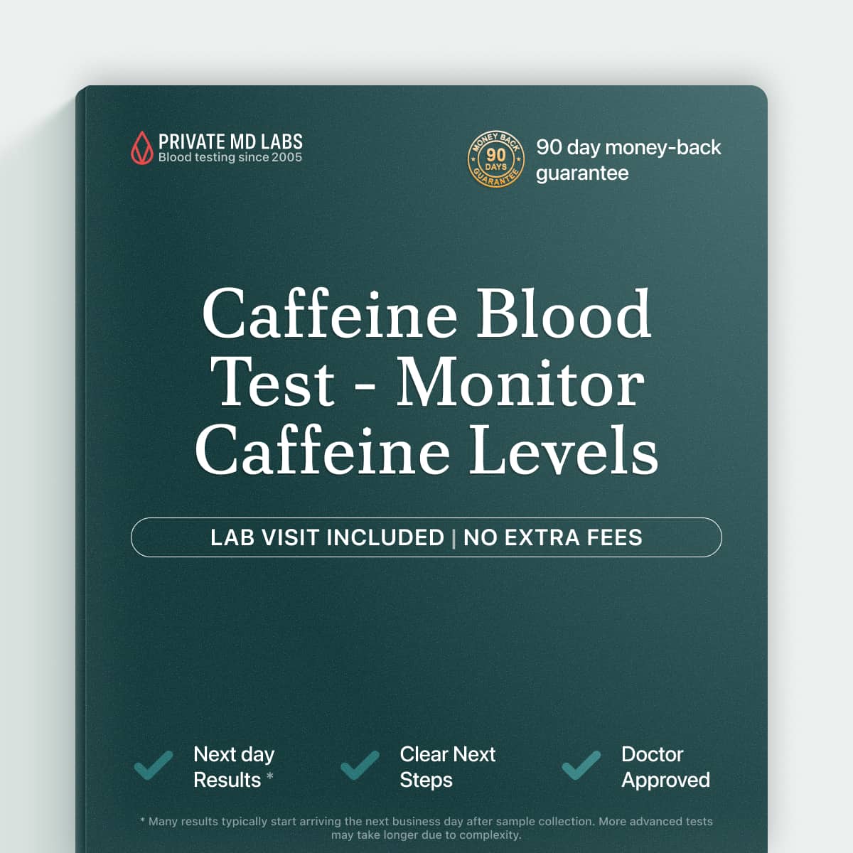 Caffeine blood test for monitoring caffeine levels and metabolism