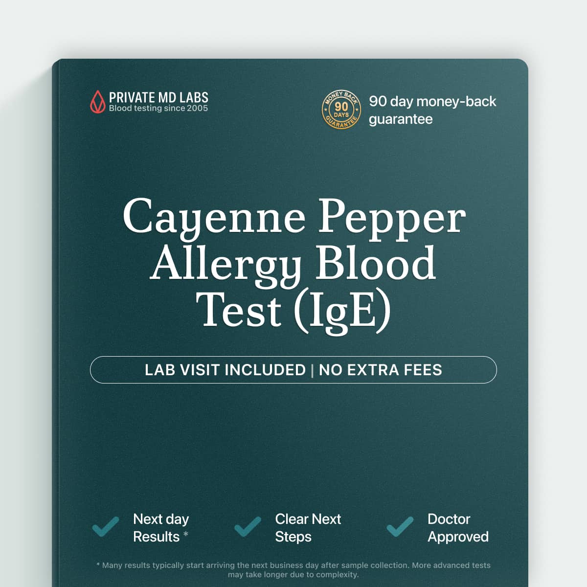 Cayenne pepper allergy IgE test for food-related reactions and sensitivities