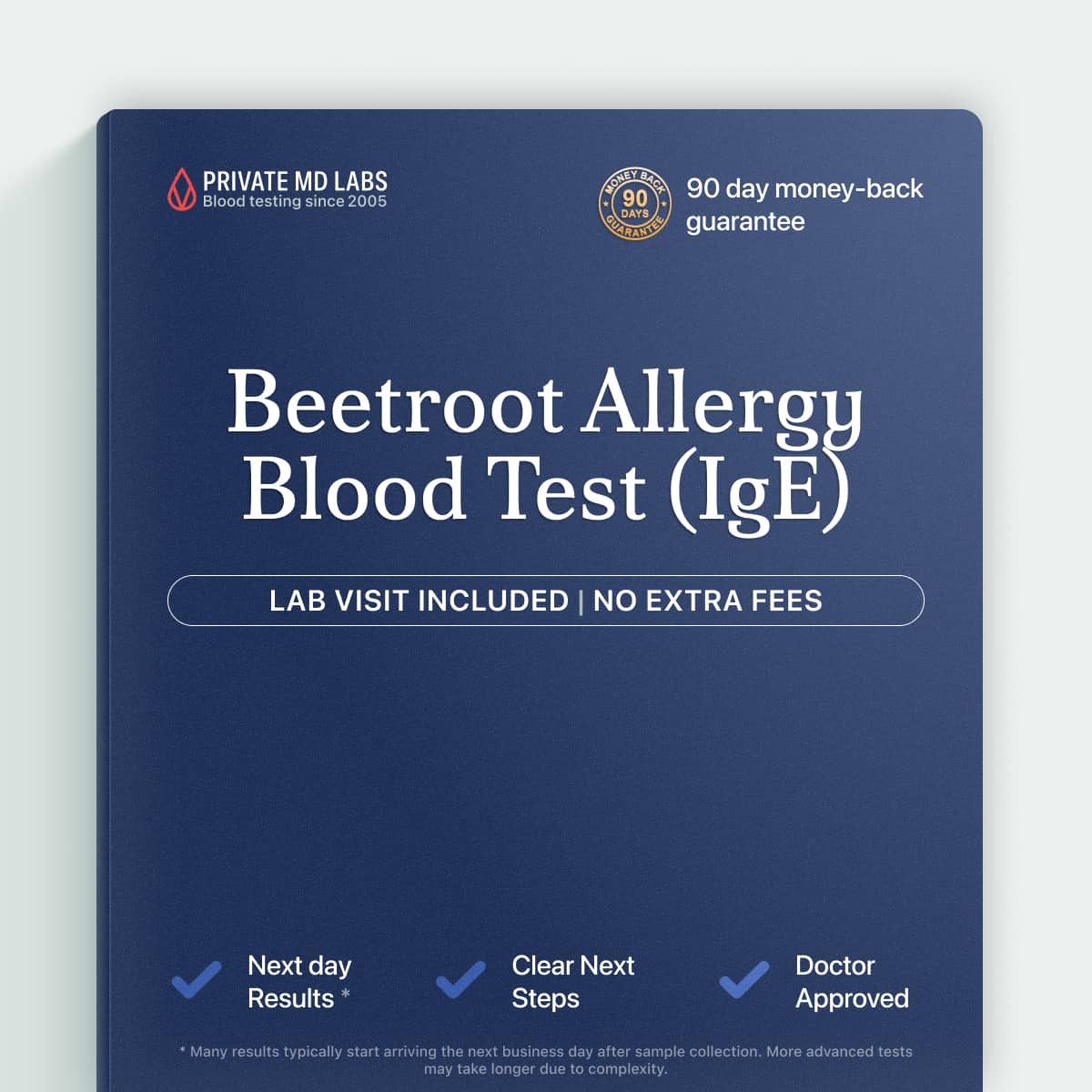 Beetroot IgE allergy test for people with reactions after eating beets