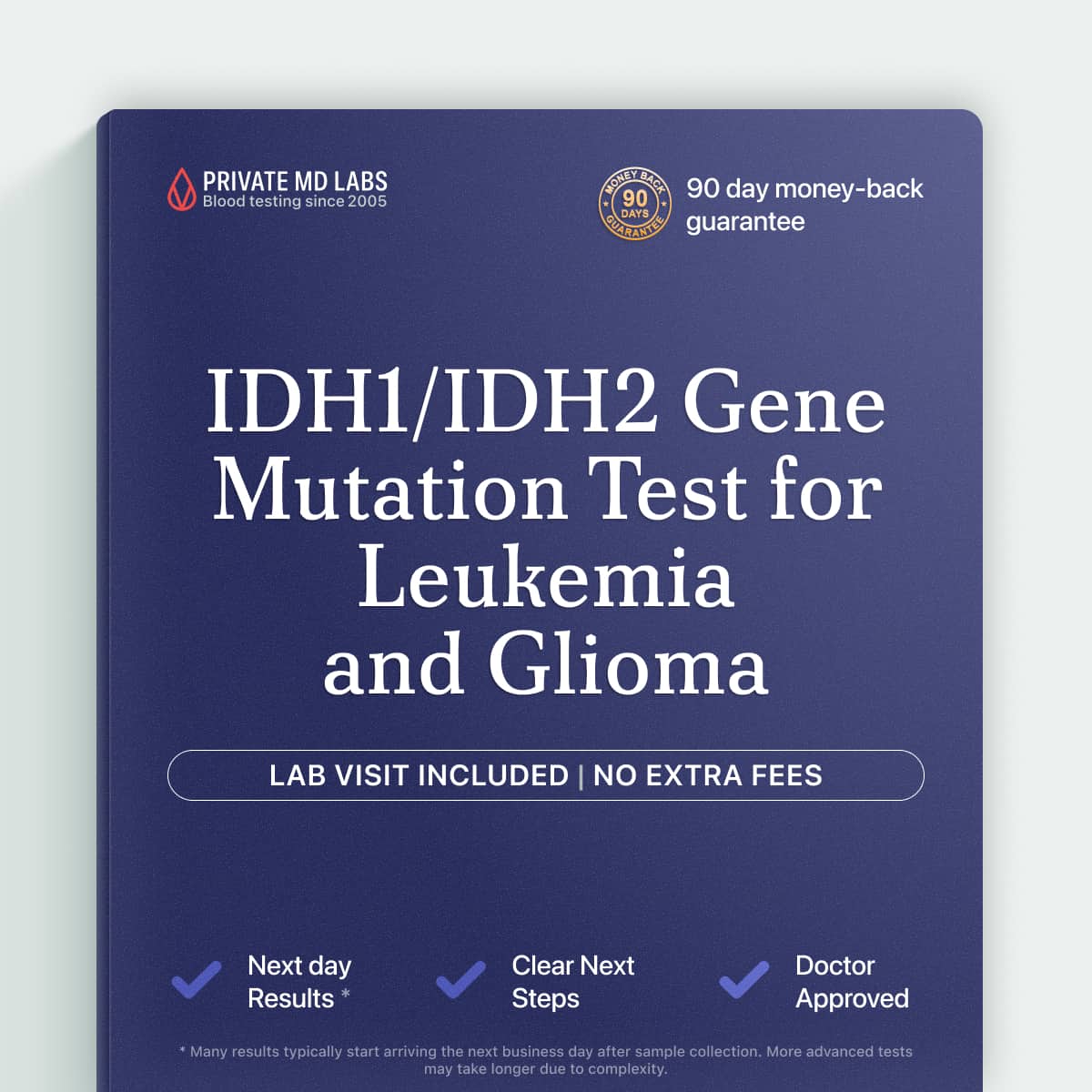 IDH1/IDH2 mutation test for patients with AML or glioma diagnosis concerns