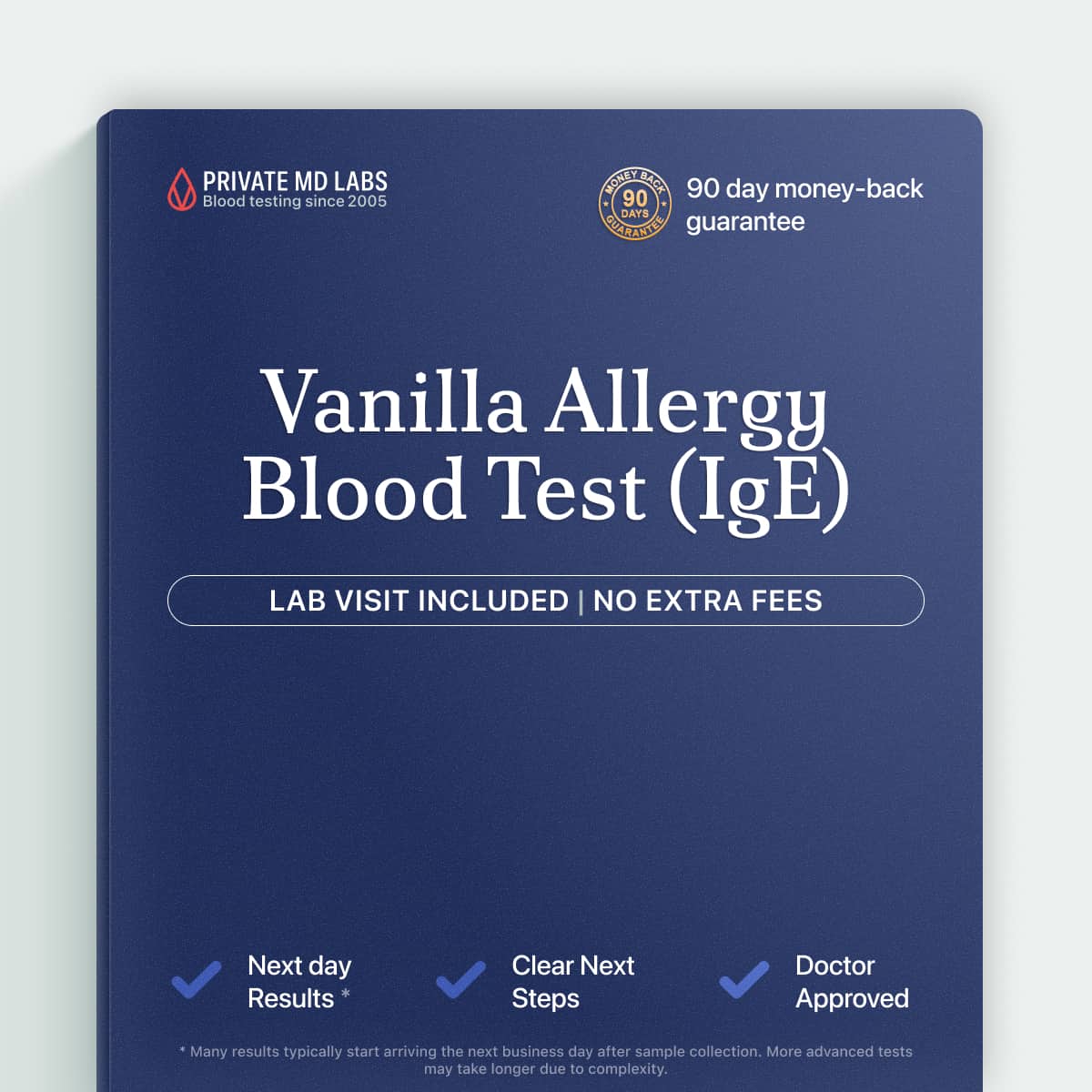 Vanilla IgE allergy test for people with reactions after eating vanilla-flavored foods