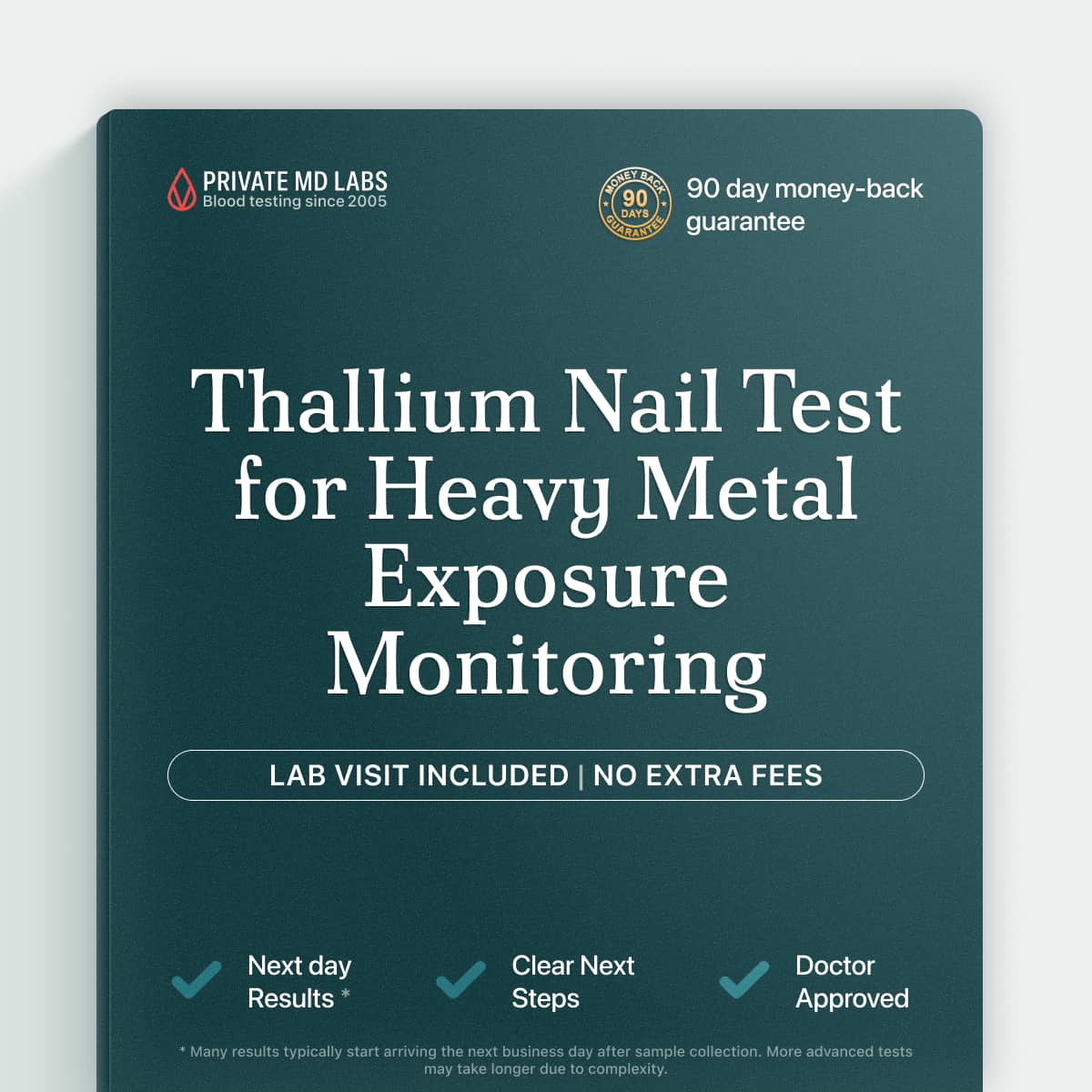 Thallium nail test for monitoring heavy metal exposure and toxicity risk