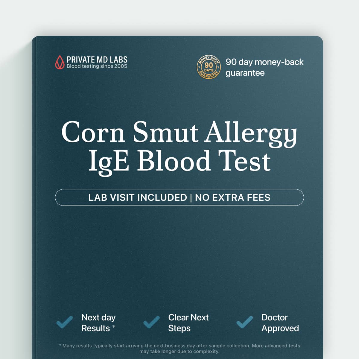 Corn smut allergy IgE blood test for diagnosing mold and allergen sensitivities