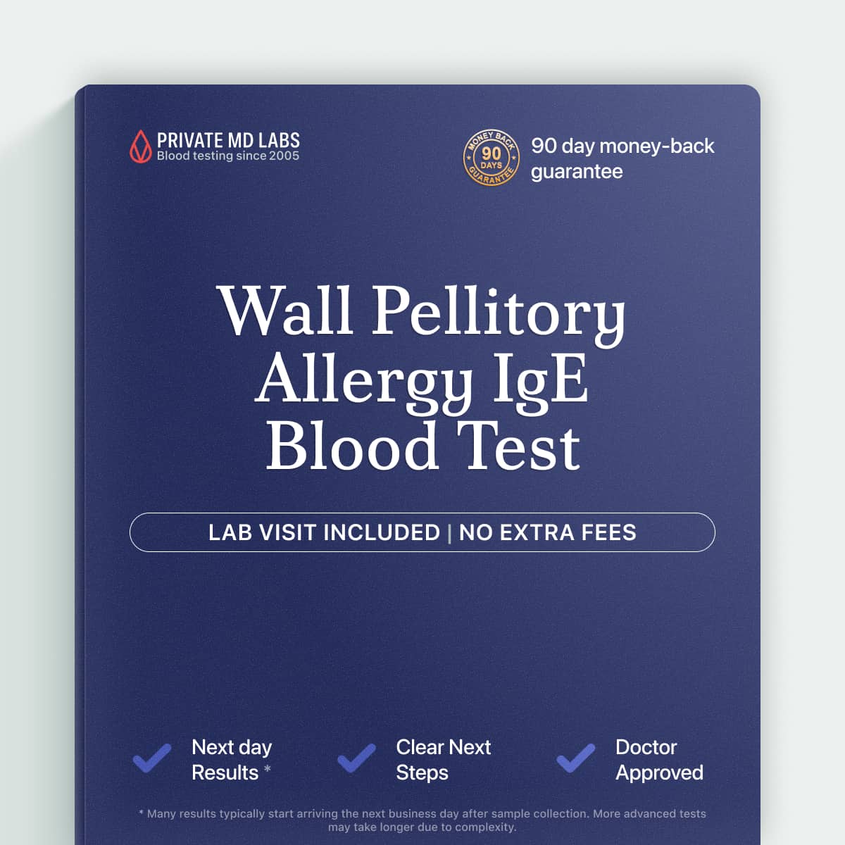 Wall Pellitory IgE allergy test for people with pollen-triggered allergy symptoms