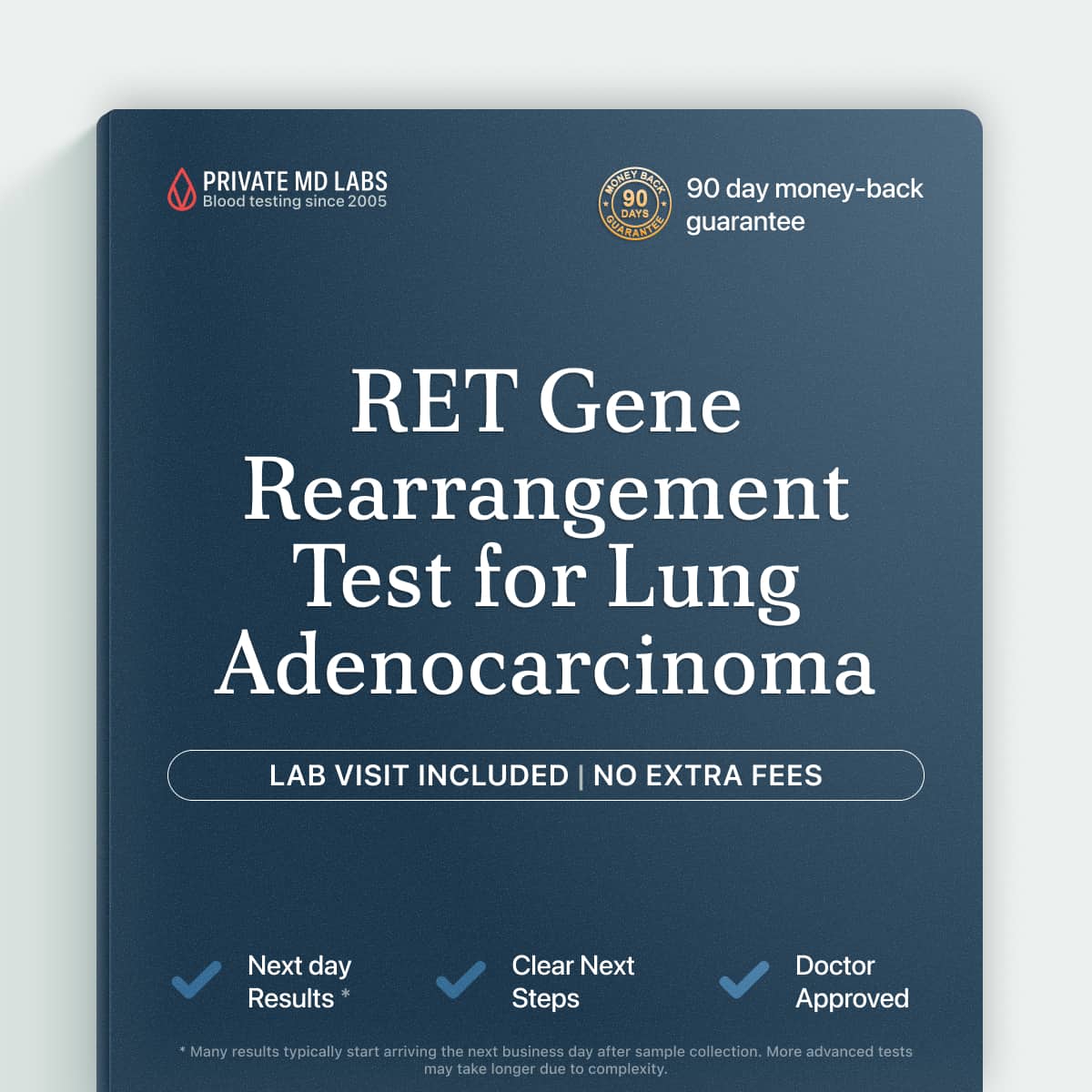FISH RET rearrangement test for lung adenocarcinoma tumor tissue analysis