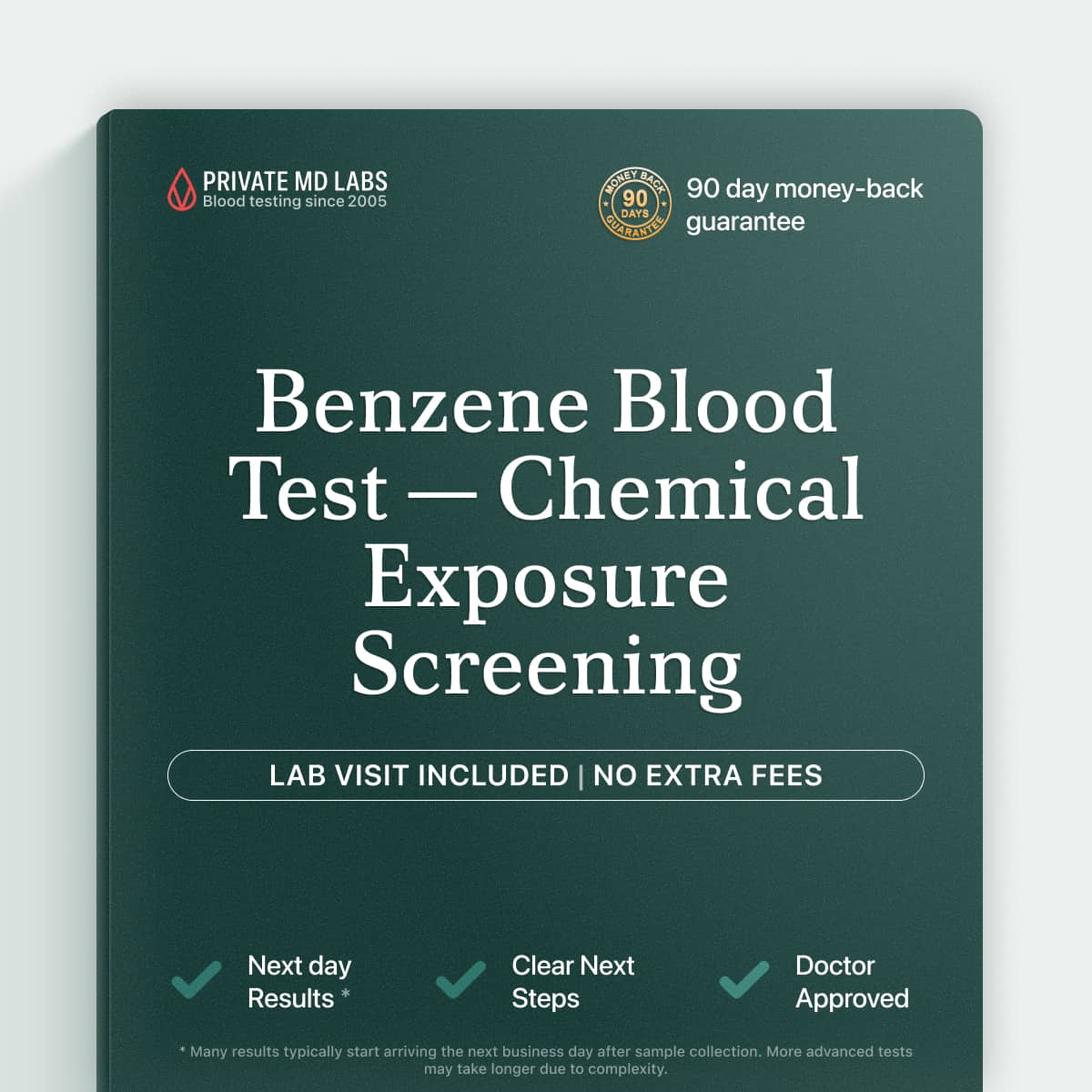Benzene blood test for people with chemical exposure or workplace safety concerns