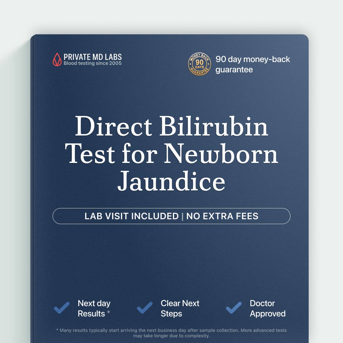 Direct bilirubin test for newborn jaundice and obstructive liver concerns