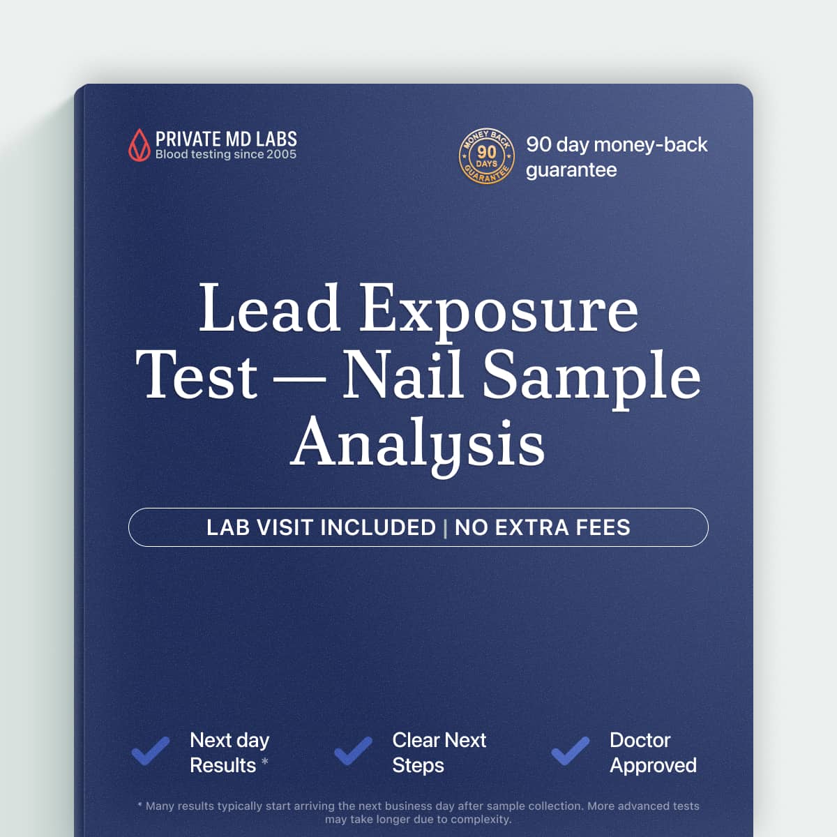 Lead nail sample test for monitoring occupational or environmental lead exposure