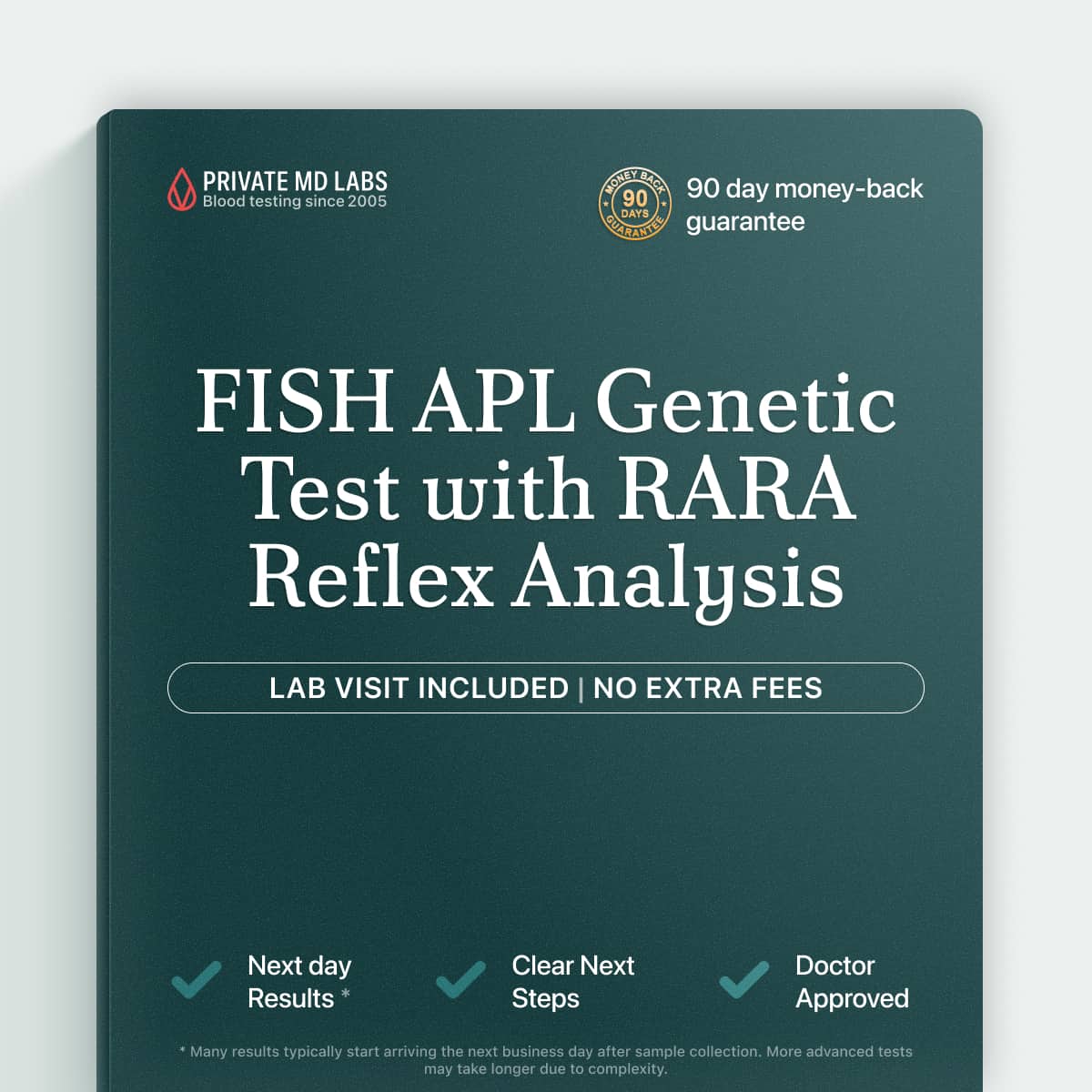 FISH genetic test for acute promyelocytic leukemia diagnosis and treatment monitoring