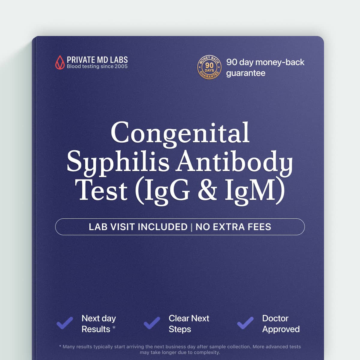 Congenital syphilis IgG/IgM antibody test for pregnancy and newborn screening concerns