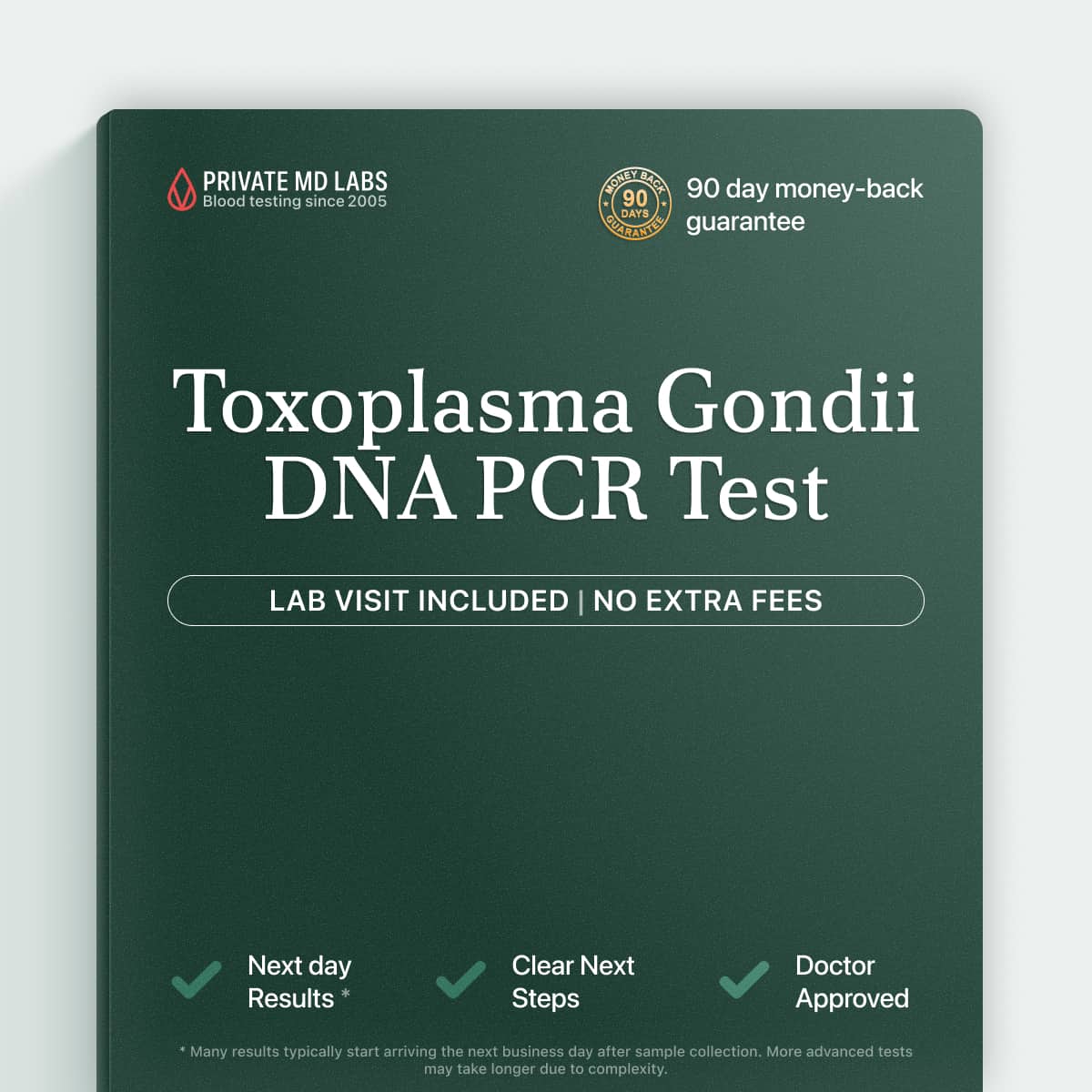 Toxoplasma PCR test for immunosuppressed patients and pregnant women at risk