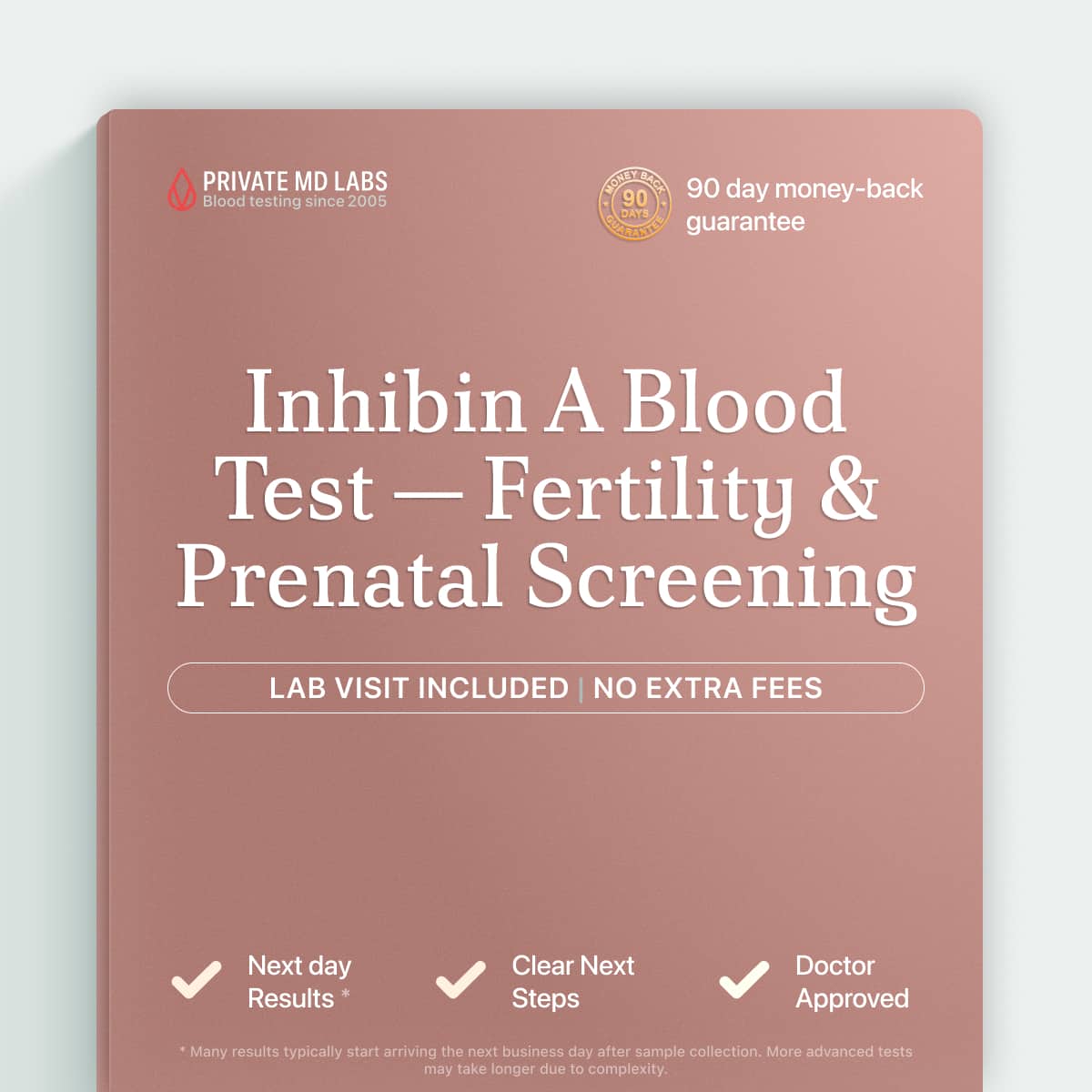 Inhibin A test for ovarian function, fertility, and prenatal Down syndrome screening