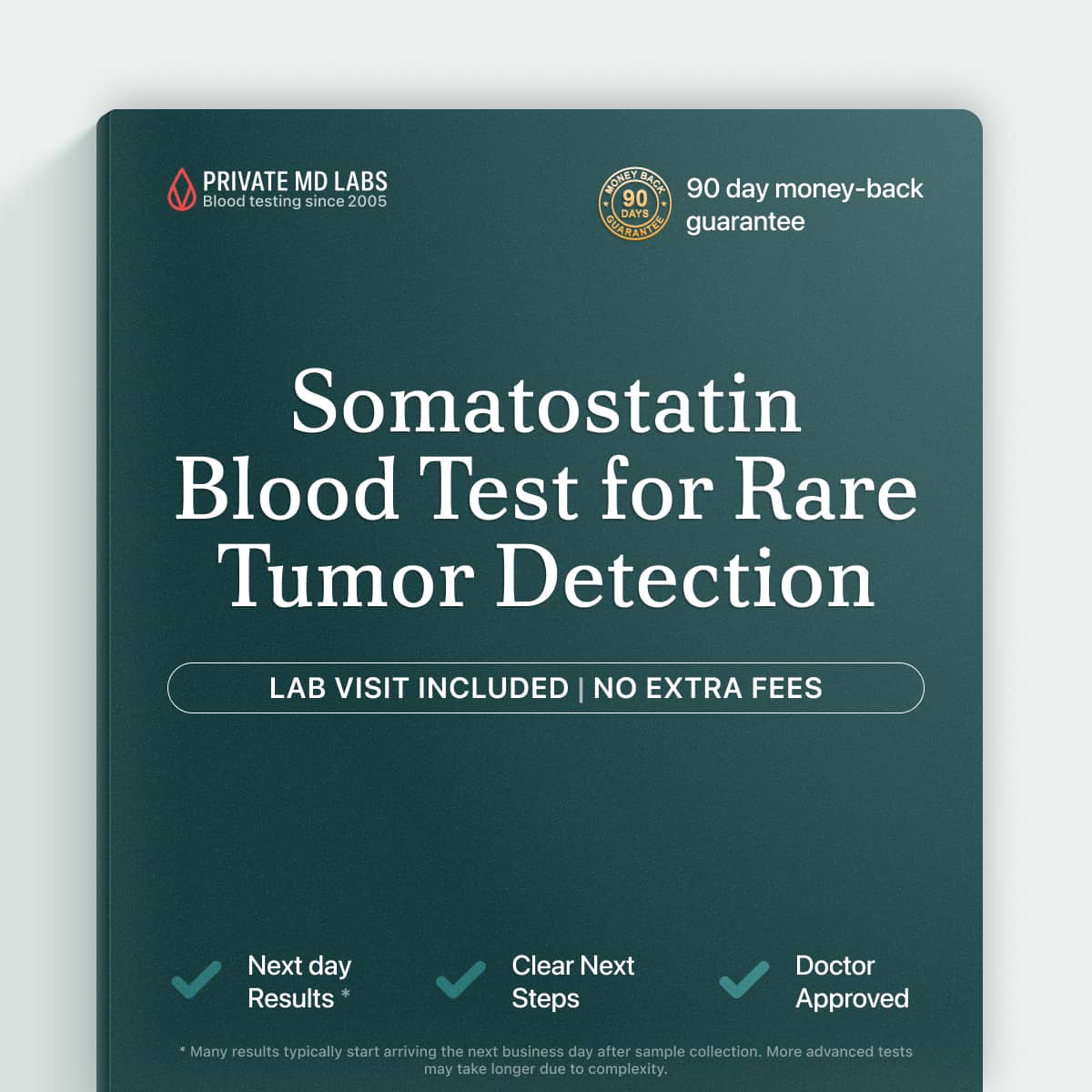 Somatostatin blood test for detecting rare neuroendocrine tumors and thyroid cancer risk