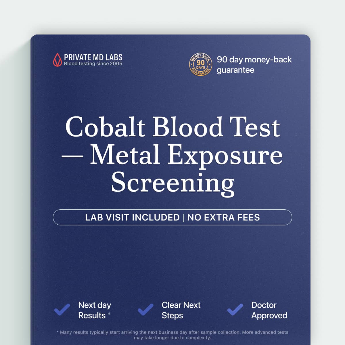 Cobalt blood test for trace metal exposure and toxicity screening