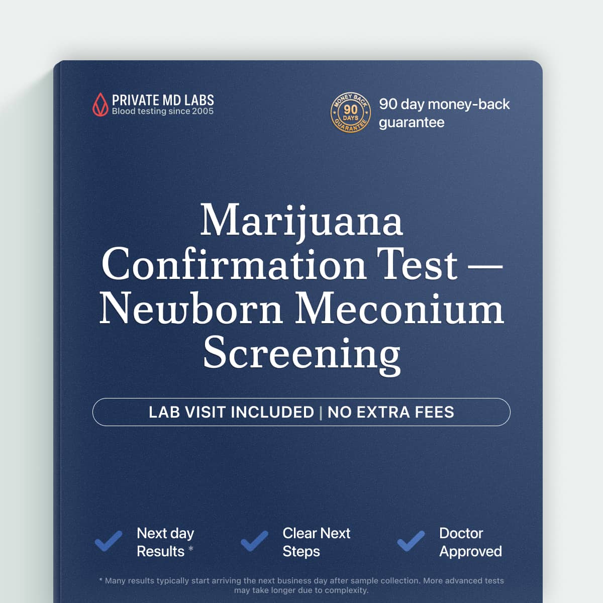 Meconium marijuana confirmation test for newborn prenatal drug exposure screening