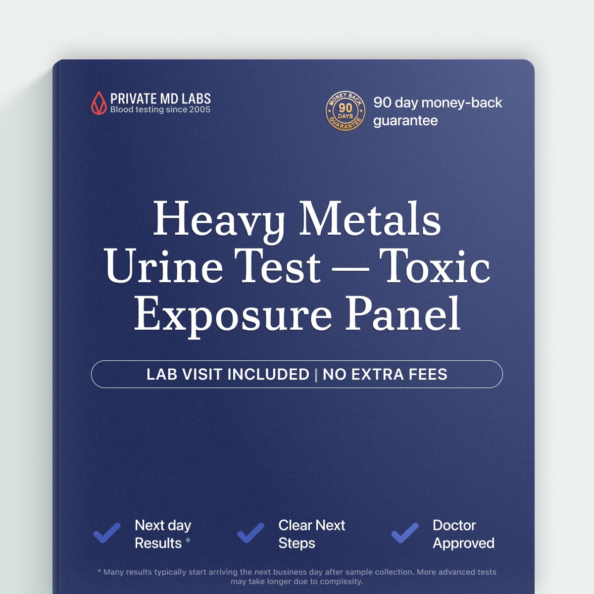 Heavy metals urine test for adults concerned about toxic metal exposure